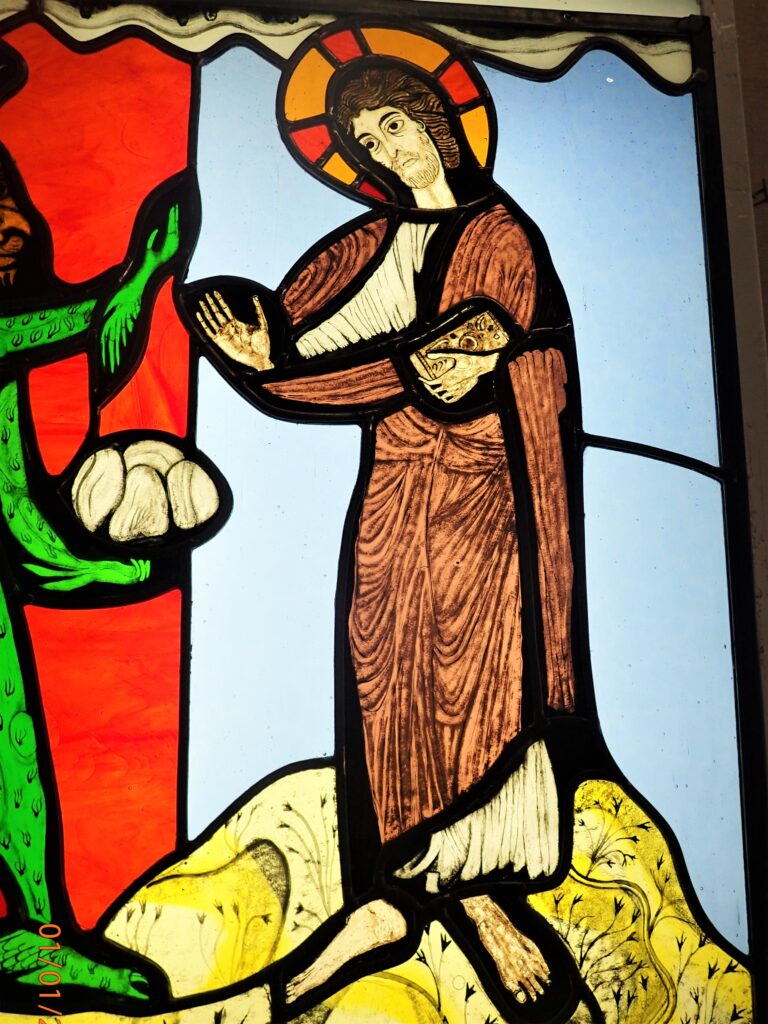 The First Temptation of Christ in the Wilderness – The edge of glass